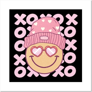 Smile Face Smiley XOXO Valentines Day Posters and Art